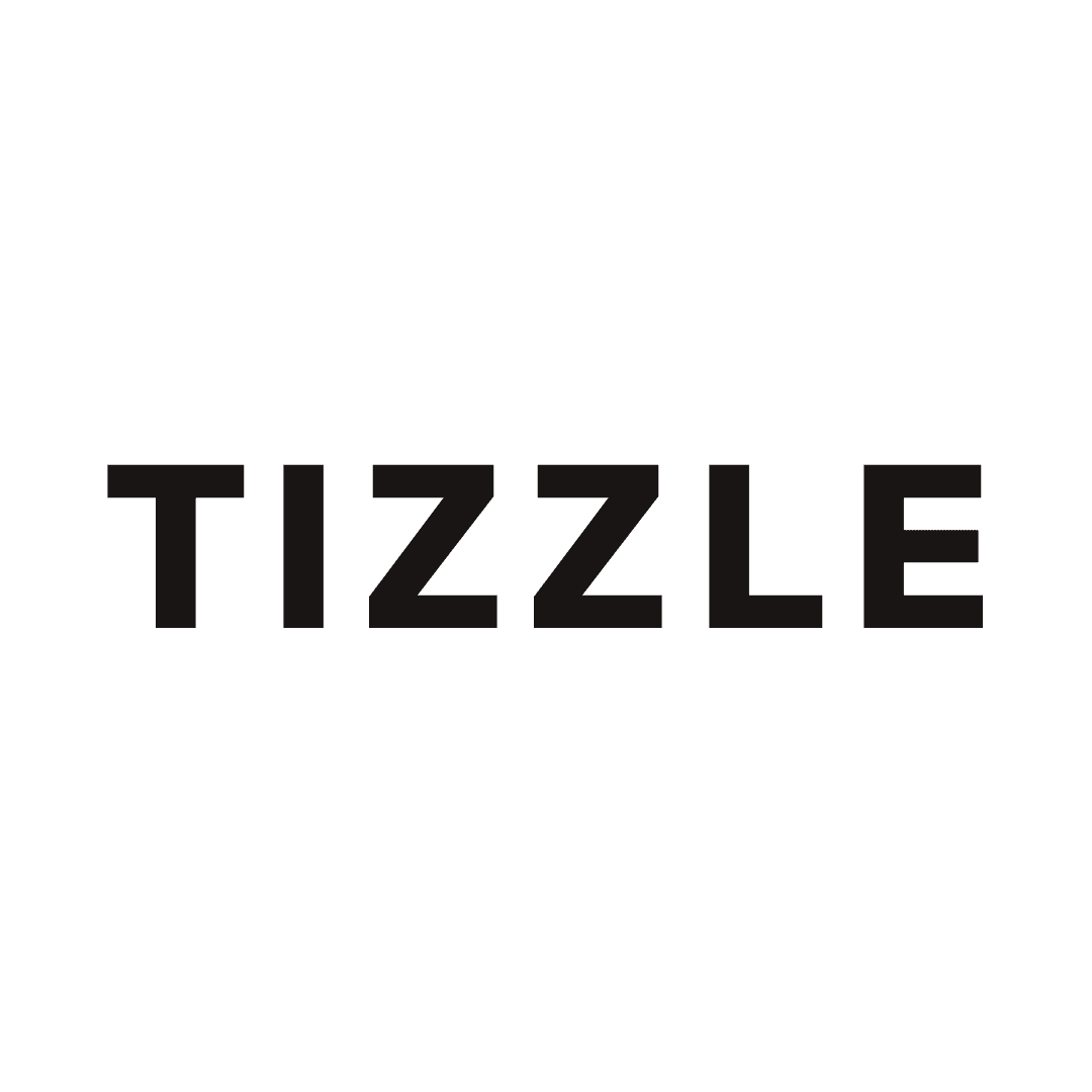 TIZZLE Text (Black) brand asset